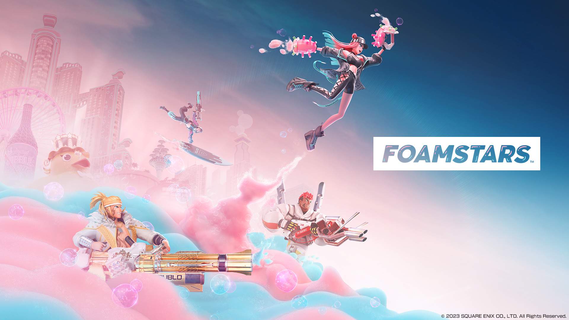 Foamstars Official artwork. Foamstars is available on PlayStation 5.
